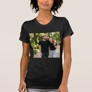 Matchande T-Shirts för Par Enkla Svarta Par T-Shir