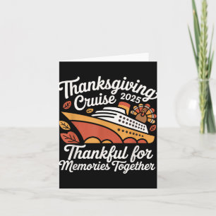 Matchande Thanksgiving C för höstkryssruta Kort