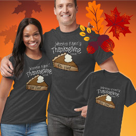 Matchande Thanksgiving för familjen T Shirt