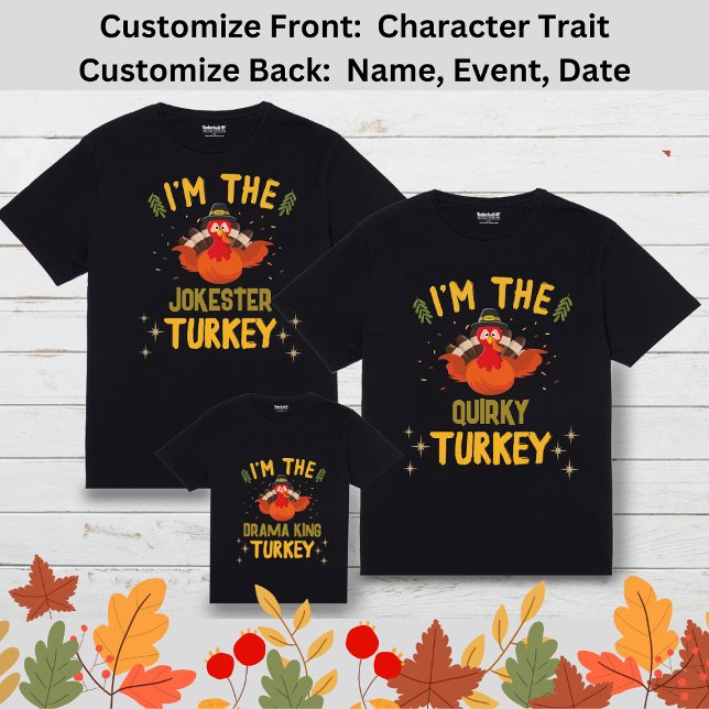 Matchande Thanksgiving för familjetecken Trait Nam T Shirt (Skapare uppladdad)