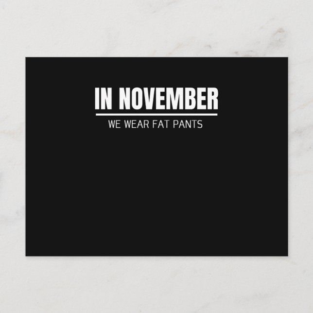 Matchande Thanksgiving för funktionell Thanksgivin Vykort (Framsida)