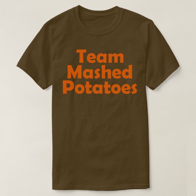 Matchande Thanksgiving för Team Maschpotatis T Shirt (Design framsida)