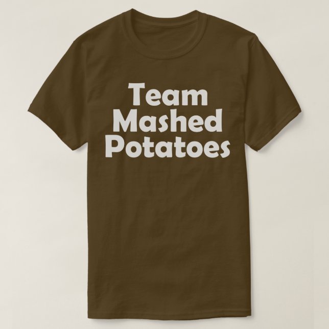 Matchande Thanksgiving för Team Maschpotatis T Shirt (Design framsida)