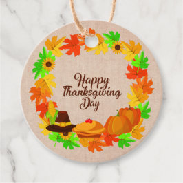 Matchande Thanksgiving Grönt Utandningshastighet G Gåvor Etiketter