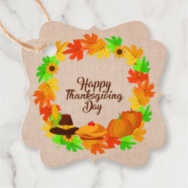 Matchande Thanksgiving Grönt Utandningshastighet G Gåvor Etiketter