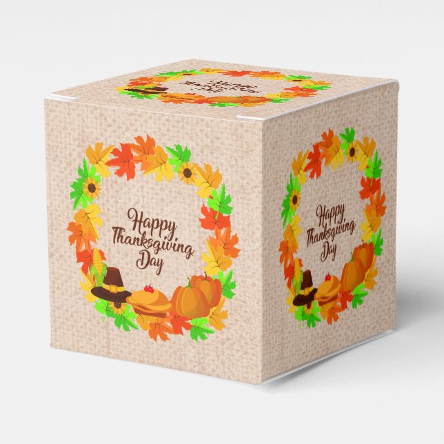 Matchande Thanksgiving Grönt Utandningshastighet G Presentaskar (Framsidan Sidan)