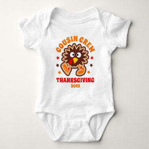 Matchande Thanksgiving Kusin Crew Turkiet T Shirt