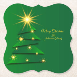 Matchande uppsättning Grönt Träd Ändra Namn Underlägg Papper