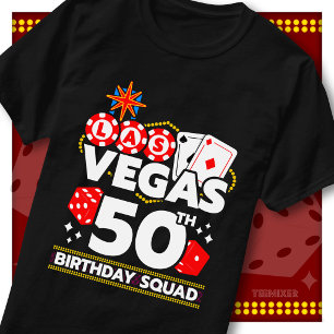 Matchande Vegas 50-årsfirande Sällskap Casino-fest T Shirt