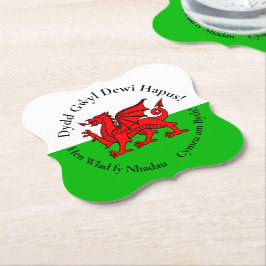 Matchande walesiska drakar St David's Day Underlägg Papper