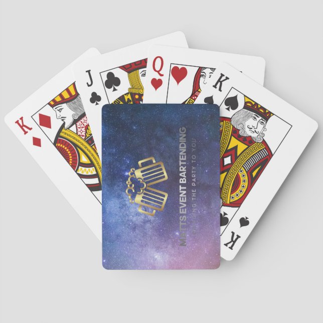 Matchar matchningskort för händelsemeddelande logo casinokort (Baksidan)