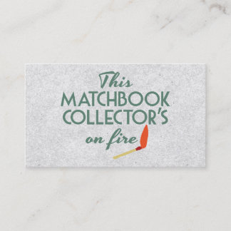 Matchbook Collector Visitkort