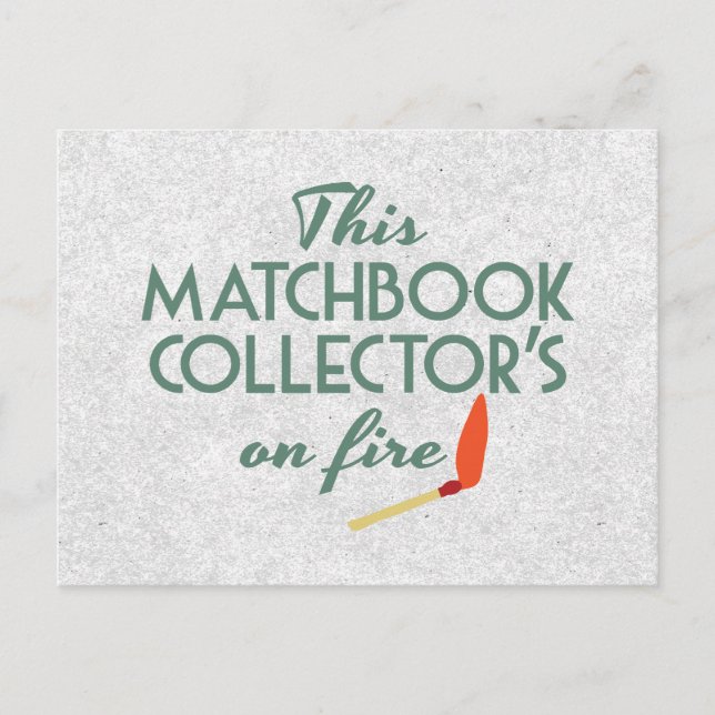 Matchbook Collector Vykort (Framsida)