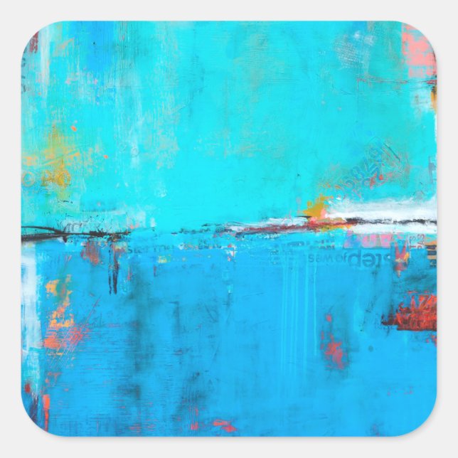 Matchbox Blues 5 Fyrkantigt Klistermärke (Framsida)