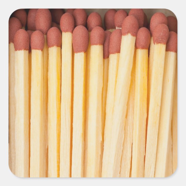 Matchbox Fyrkantigt Klistermärke (Framsida)