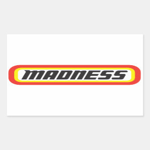 Matchbox? Galenhet! Rektangulärt Klistermärke
