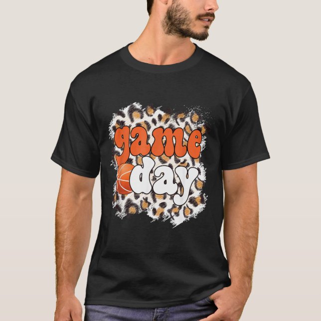 Matchdag Leopard Basket Matchdag T Shirt (Framsida)
