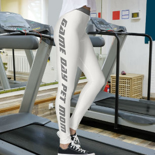 Matchdag Neutral Metallisk Glans Anpassad Kattmamm Leggings