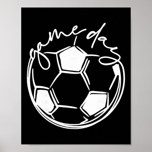Matchdag Sports Förälder Fotbollsmamma  Poster (Framsidan)