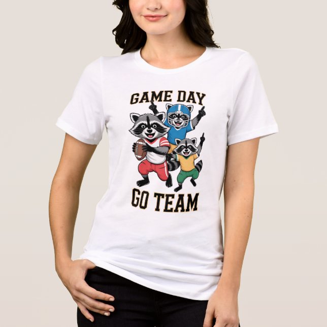 Matchdags Raccoon Fotbollströja T Shirt (Framsida)