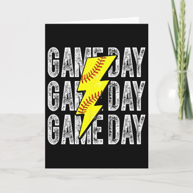 Matchdags Softll Blixt Softll Mamma Pappa Tjej Kort (Framsida)