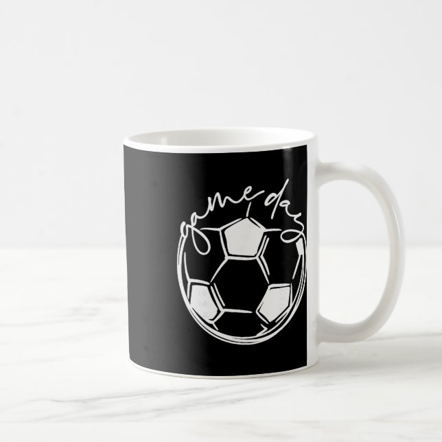 Matchdags Sport Förälder Fotbollsmamma  Kaffemugg (Höger)