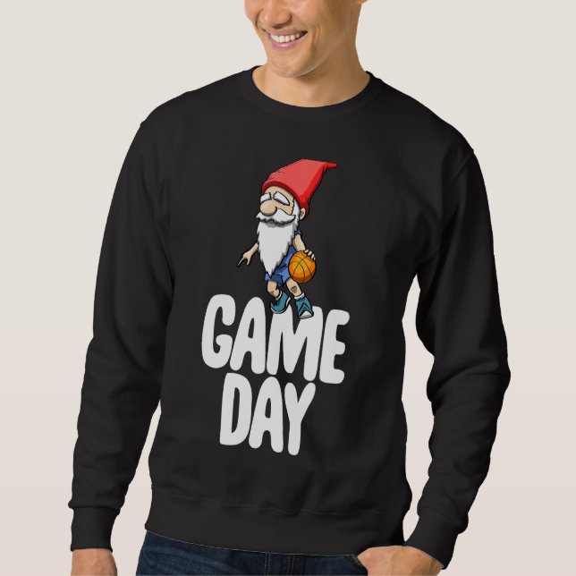 Matchdags Tomte   Fotbollsmatch Firande Kvinnor Lång Ärmad Tröja (Framsida)