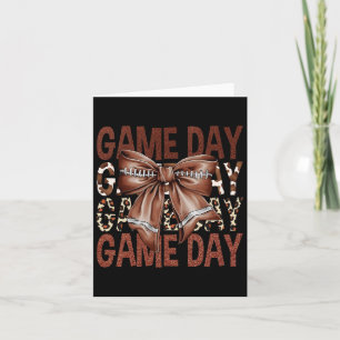 Matchdagsfotboll Bow Leopard Kvinnor Flickor Barn Kort
