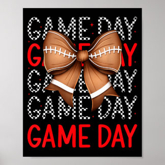 Matchdagsrutig Fotbollssäsong Sport Poster