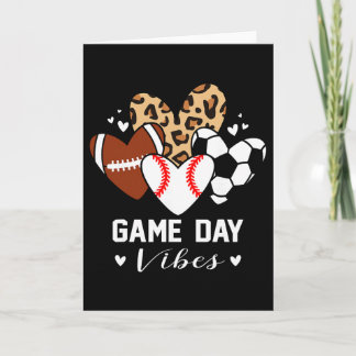 Matchdagsstämning Roligt Sälj Fotboll Mammas Hjärt Kort