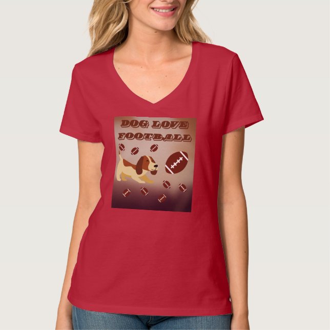 Matchdotter till Cute Brown-Hund T Shirt (Framsida)