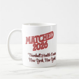 Matched 2026 Personalized Residency Match Day Gift Kaffemugg