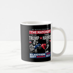 Matchen Don och kamrat Harris - Pro Trump Kaffemugg