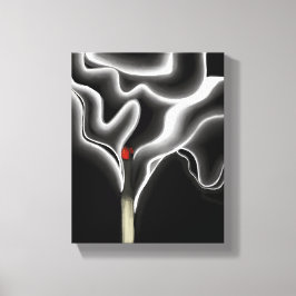 Matchen | Samtidstida Rök Modern Målning Canvastryck