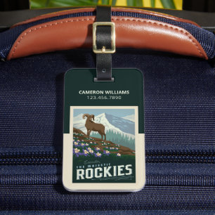 Matchens blommor Rockies Bagagebricka