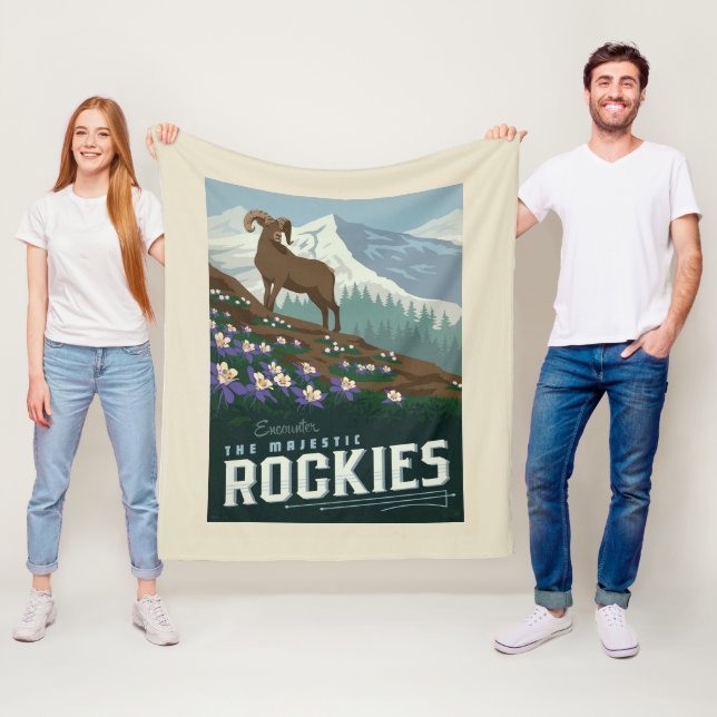 Matchens blommor|Rockies Fleecefilt (På plats)