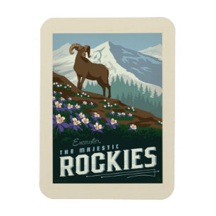 Matchens blommor Rockies Magnet