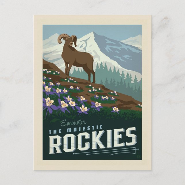 Matchens blommor|Rockies Vykort (Framsida)
