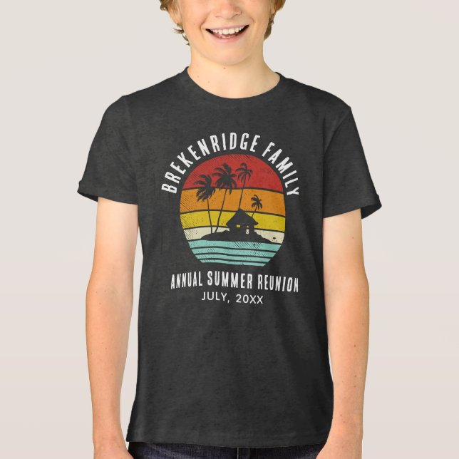 Matching av Family Summer Reunion Beach House T Shirt (Framsida)