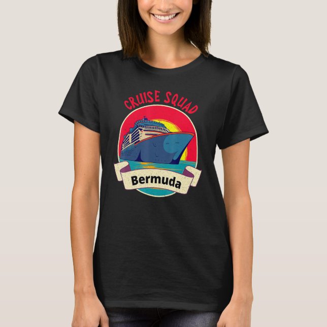 Matching Bermuda Cruise Squad Cruising Vacation T Shirt (Framsida)