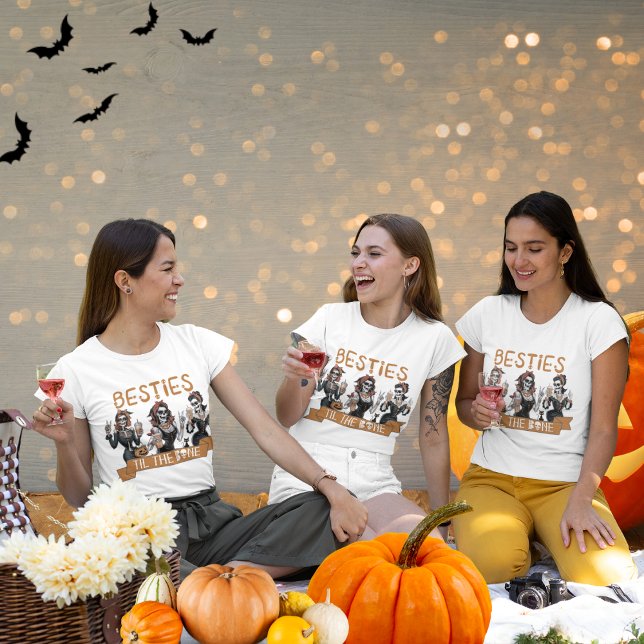 Matching Besties Til, Bone Halloween T Shirt (Skapare uppladdad)