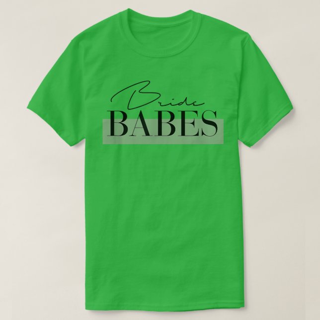 Matching Bride Team, Bride Babes, Bachelorette Par T Shirt (Design framsida)
