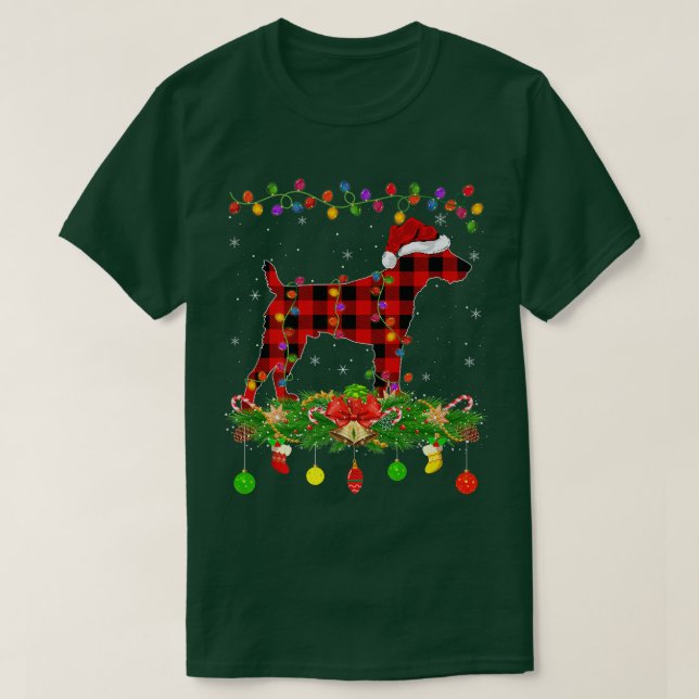 Matching Buffalo Play fo Terrier Hund julPa T Shirt (Design framsida)