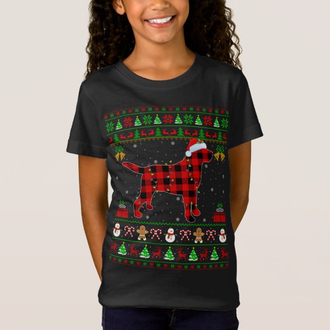 Matching Buffalo Play Ugly Labrador Retriever Hund T Shirt (Framsida)