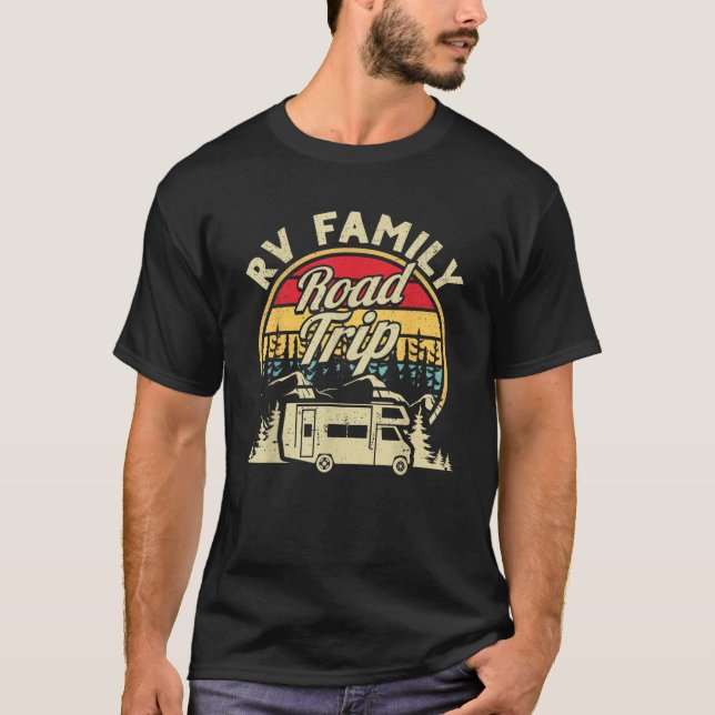 Matching Camping RV Family Road Trip Camper Motorh T Shirt (Framsida)