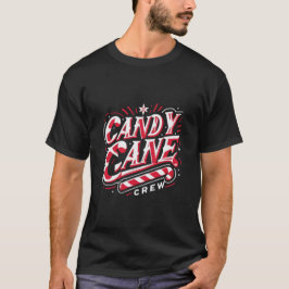 Matching Candy Cane Crew Christmas Party Apparel  T Shirt