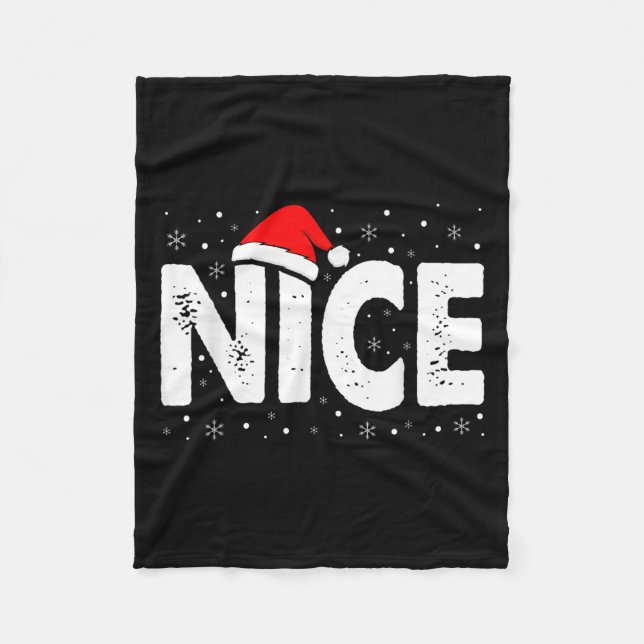 Matching Co. Naughty Or Nice Christmas - Uni-adult Fleecefilt (Framsidan)
