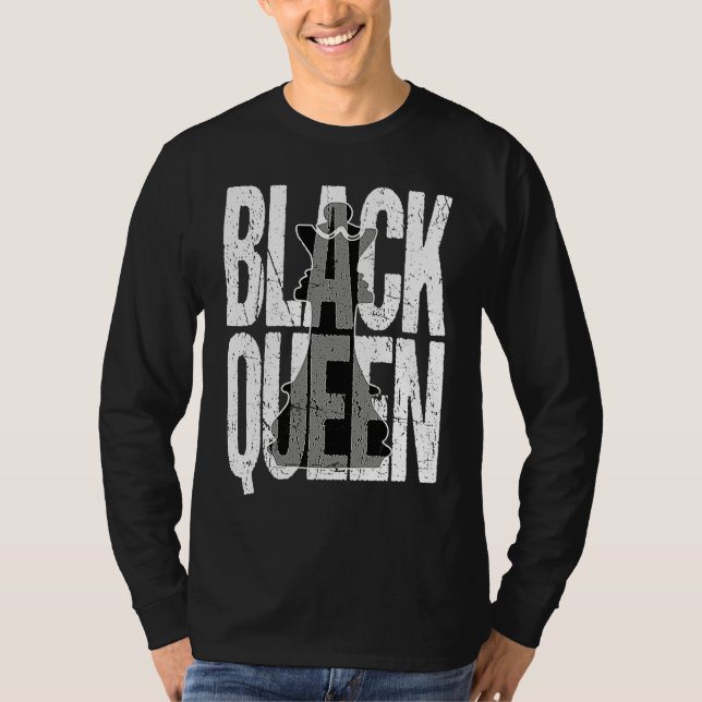 Matching Couple Black History Month Black Queen Ch T Shirt (Framsida)