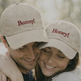 Matching Couple Embroidered Baseball Cap Broderad Keps