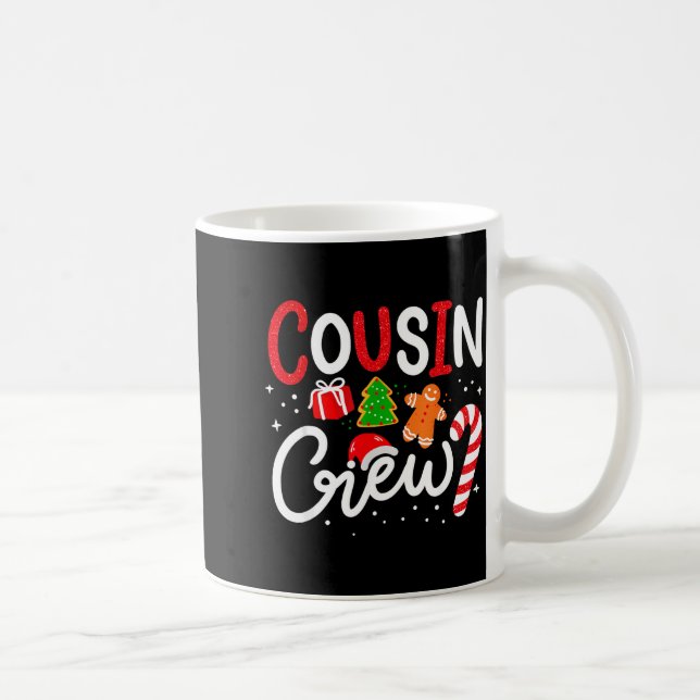 Matching Cousin Crew Christmas 2025 Family Holiday Kaffemugg (Höger)